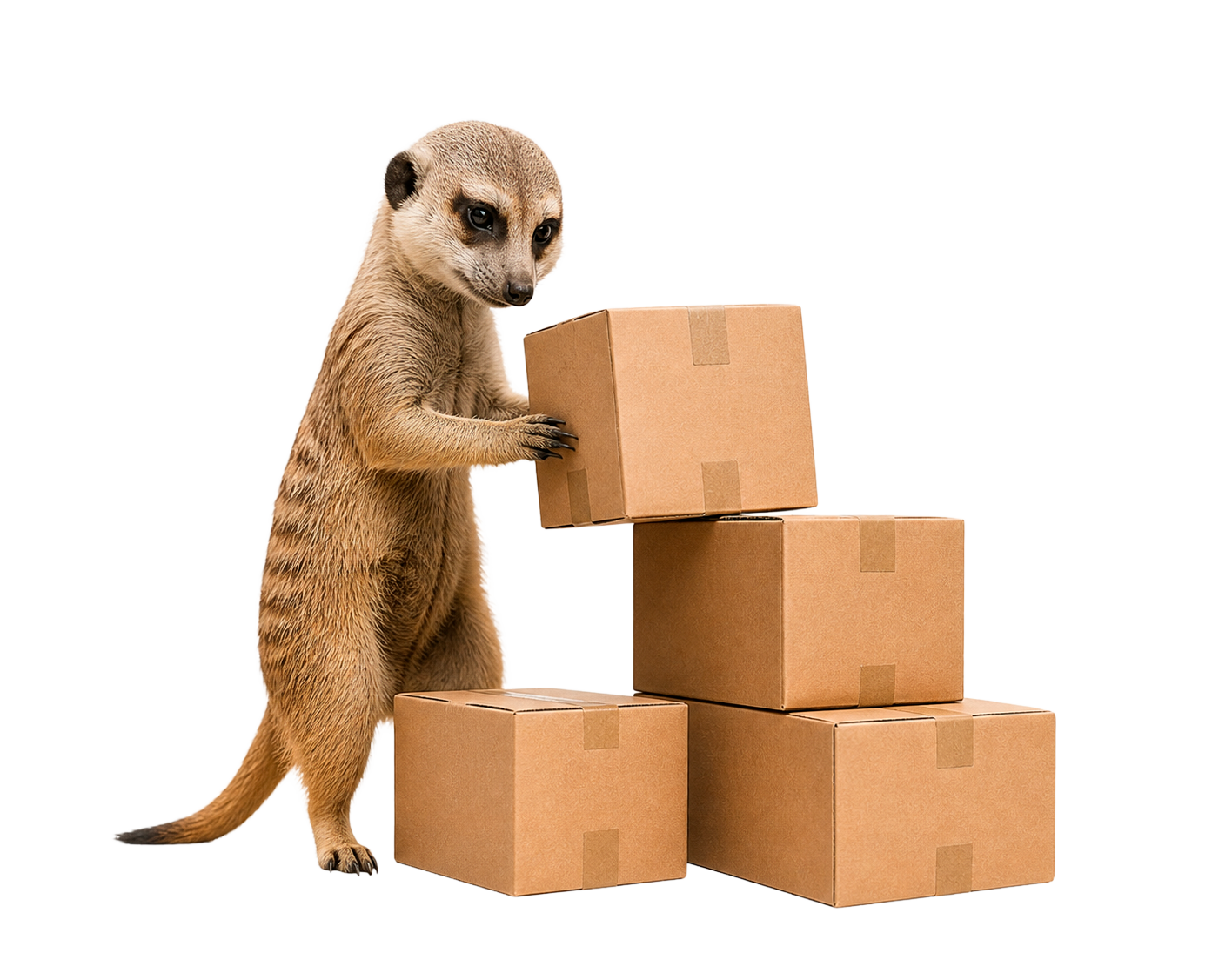 Cajas y objetos organizados para almacenamiento flexible